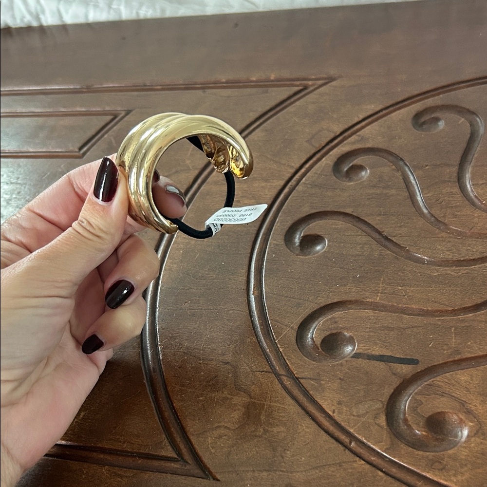 Anthropologie Gold Hair Cuff Accessory